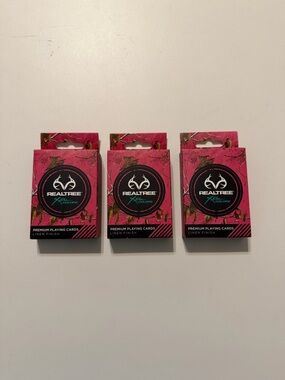 Realtree Pink Camo Playing Card Decks - Trio Pack